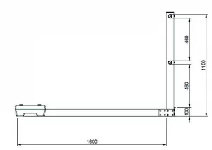 PRP-110-ISO--Parapetti contrappesati in lega di alluminio per appoggio a pavimento
